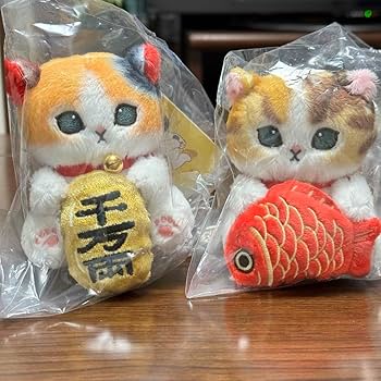 Amazon.co.jp: mofusand にゃんこが見守るデスクトップひっかけ